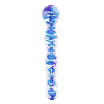 Combined Sex Toy Extender Glass Anal Plug Dildo with 10 Speeds Vibrator / Adults Erotic Toys - EVE's SECRETS